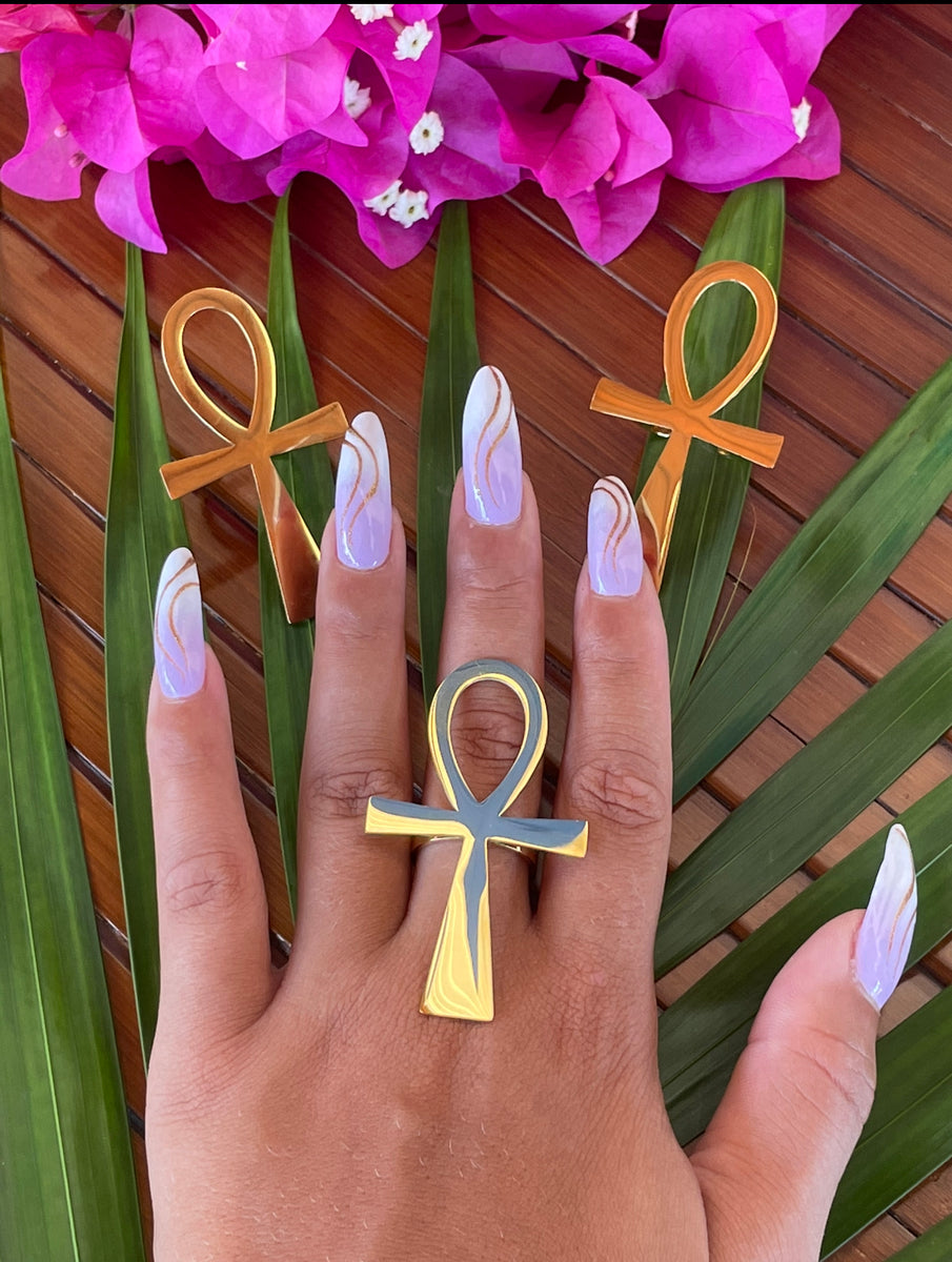 BAGUE ANKH Queendom Boutique